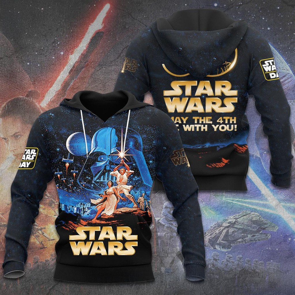 Star Wars 50th Anniversary May The 4th Be With You Hoodie Star Wars Merch Gifts For Him
