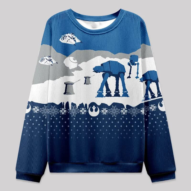 Star Wars Battle Of Hoth Christmas Ugly Sweater Star Wars Fan Sweater Gifts For Movie Lovers