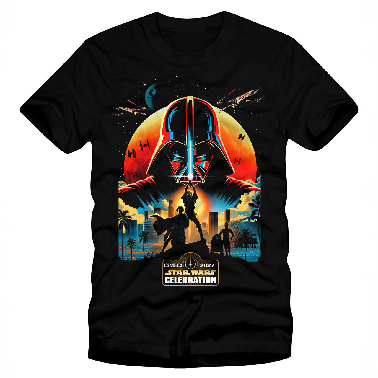 Star Wars Celebration Los Angeles 2027 Key Art T-Shirt Star Wars Merch Gift For Fans