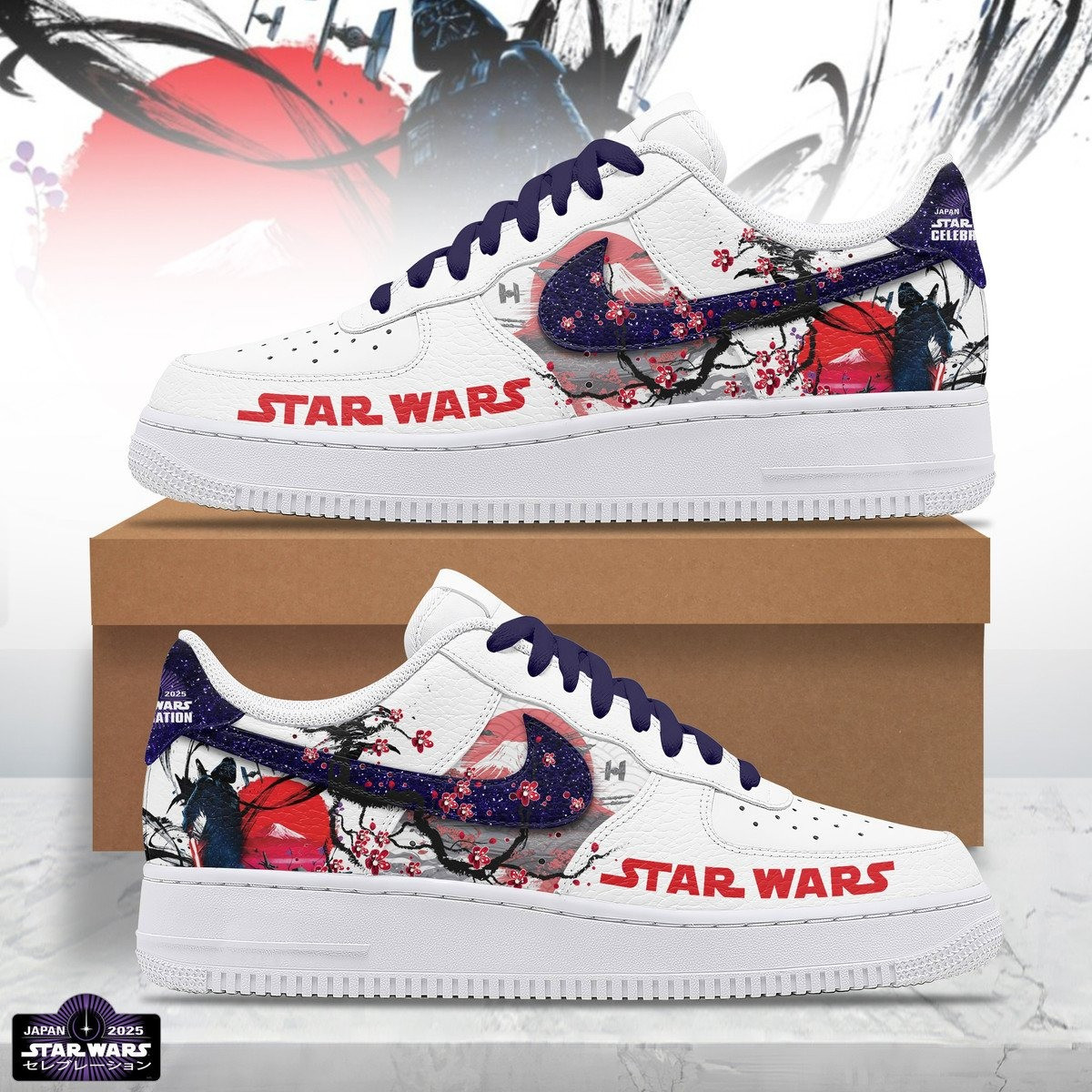 Star Wars Celebration x Tokyo Blossom AF1 Shoes Present Gift For Her