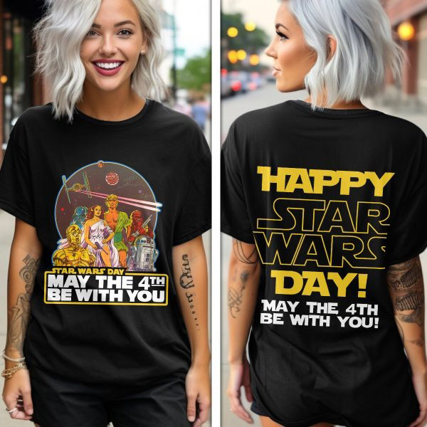 Star Wars Day May The Fourth Be With You T-Shirt Presents For Boyfriend