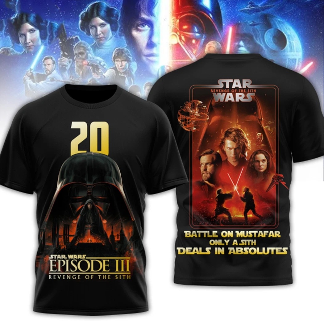 Star-Wars Episode III Revenge Of The Sith 3D T-Shirt Gifts For Husband