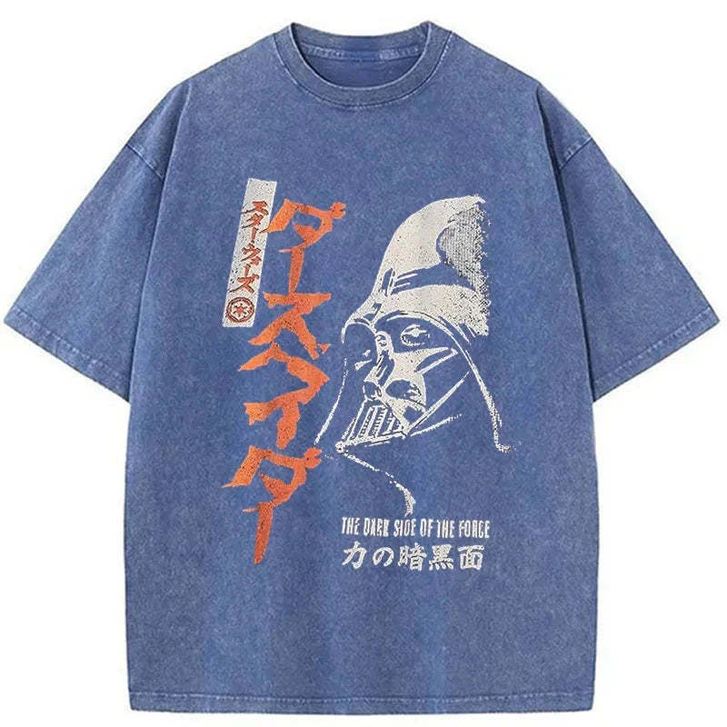 STAR WARS Japanese Washed T-Shirt Cool Graphic Tee For Men Women Gifts For Him