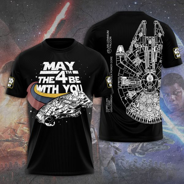 Star Wars May The 4Th Be With You Shirt Movie Lover Gifts For Fans