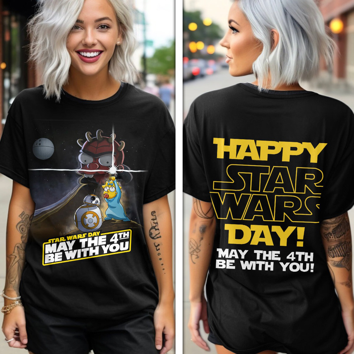 Star Wars May The 4th Be With You T-Shirt Movie Fans Gifts For Her