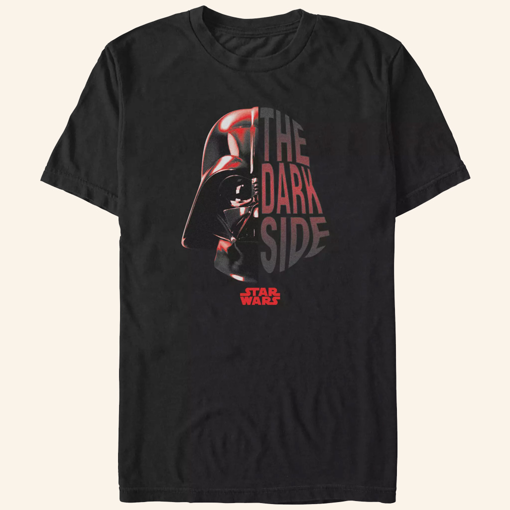 Star Wars Merch Darth Vader The Dark Side T-Shirt Present For Husband