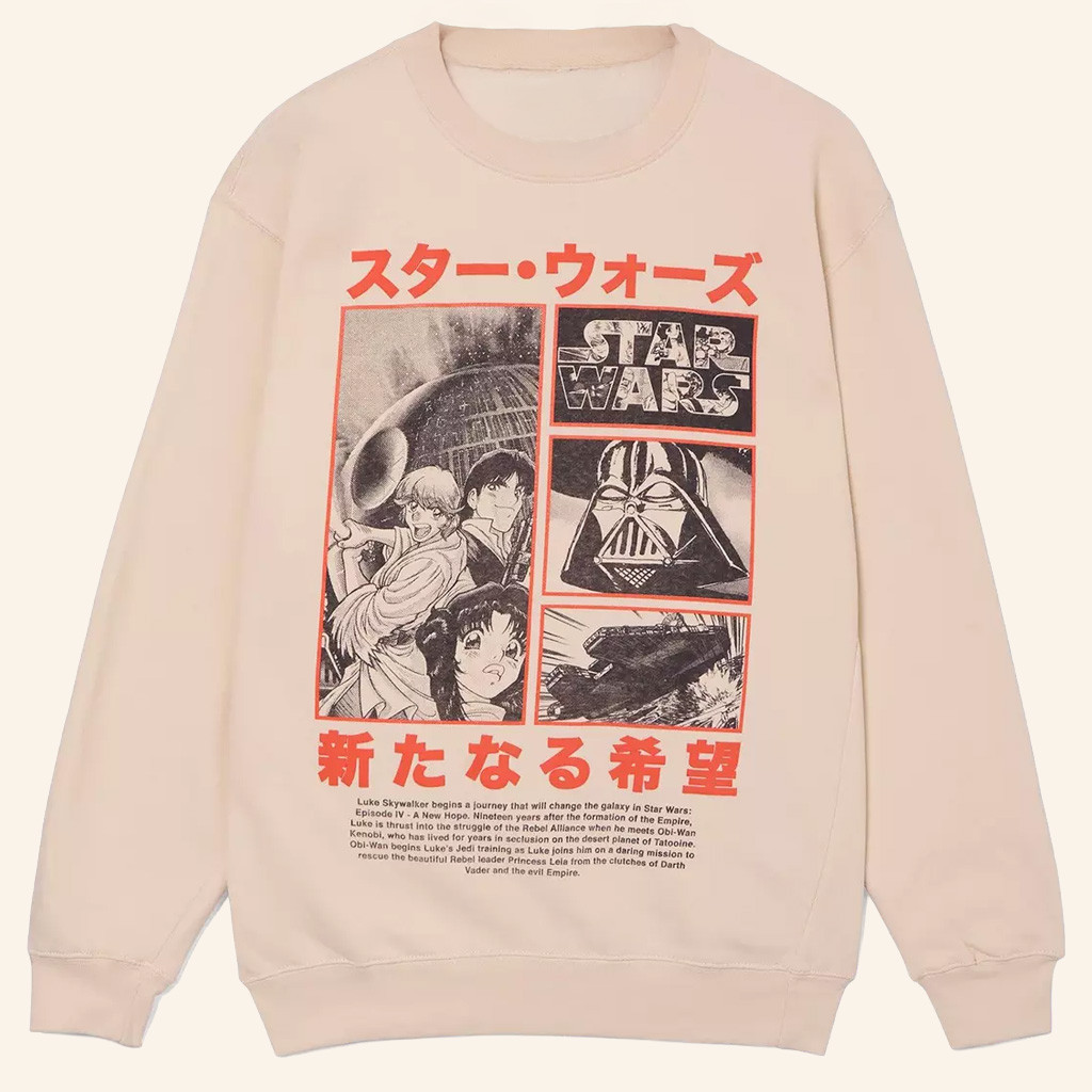 Star Wars Merch Manga Panels Sweatshirt Gifts For Your Girlfriend