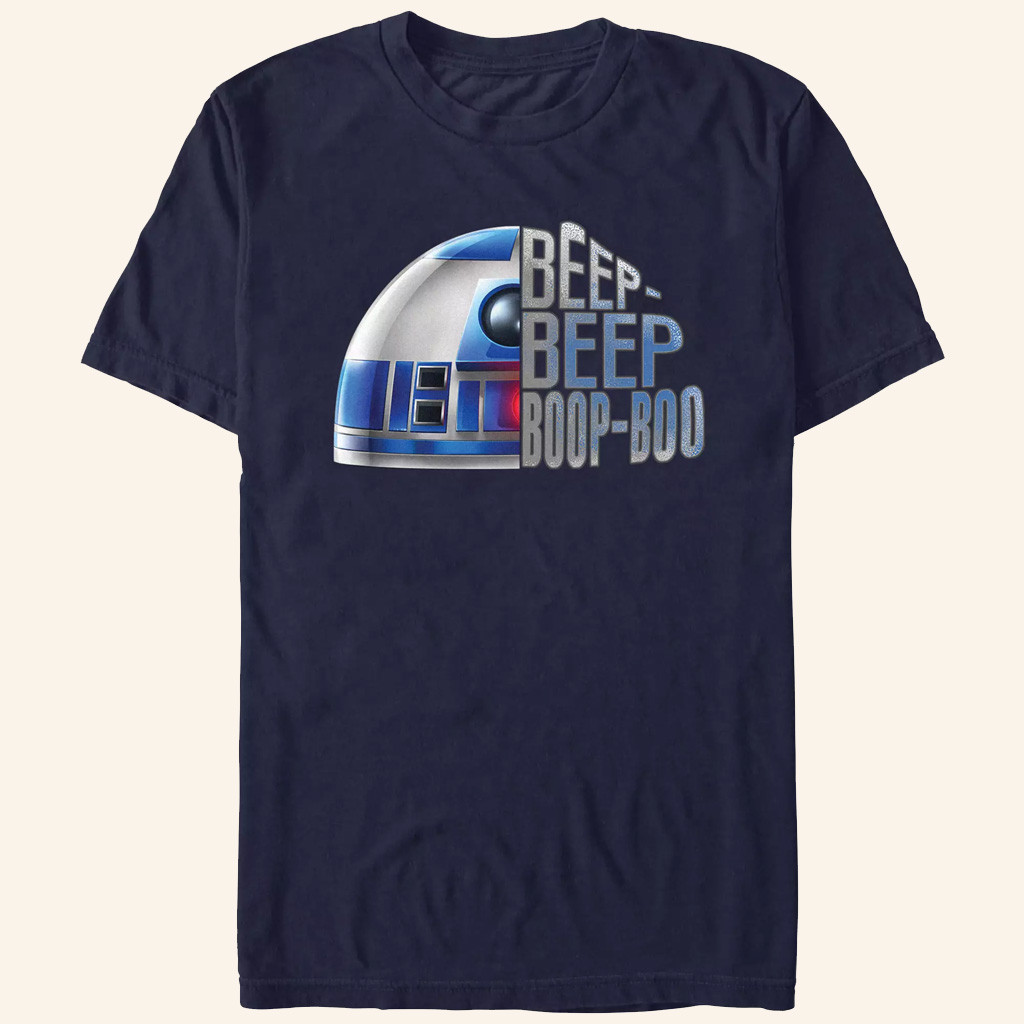 Star Wars Merch R2 D2 Beep Beep Boop Boo T-Shirt Gifts For Brothers