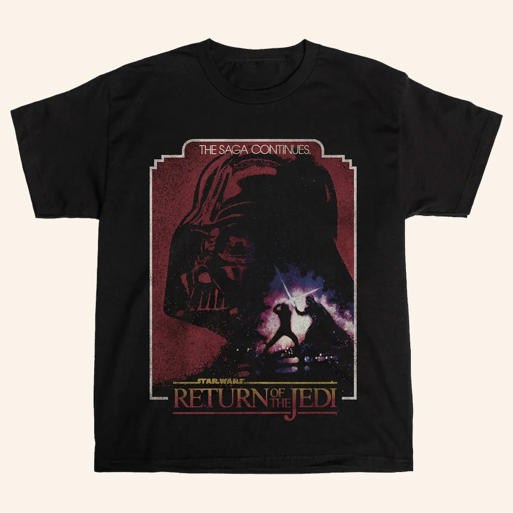 Star Wars Merch Return Of The Jedi Poster Zine T-Shirt Unique Star Wars Gifts For Him