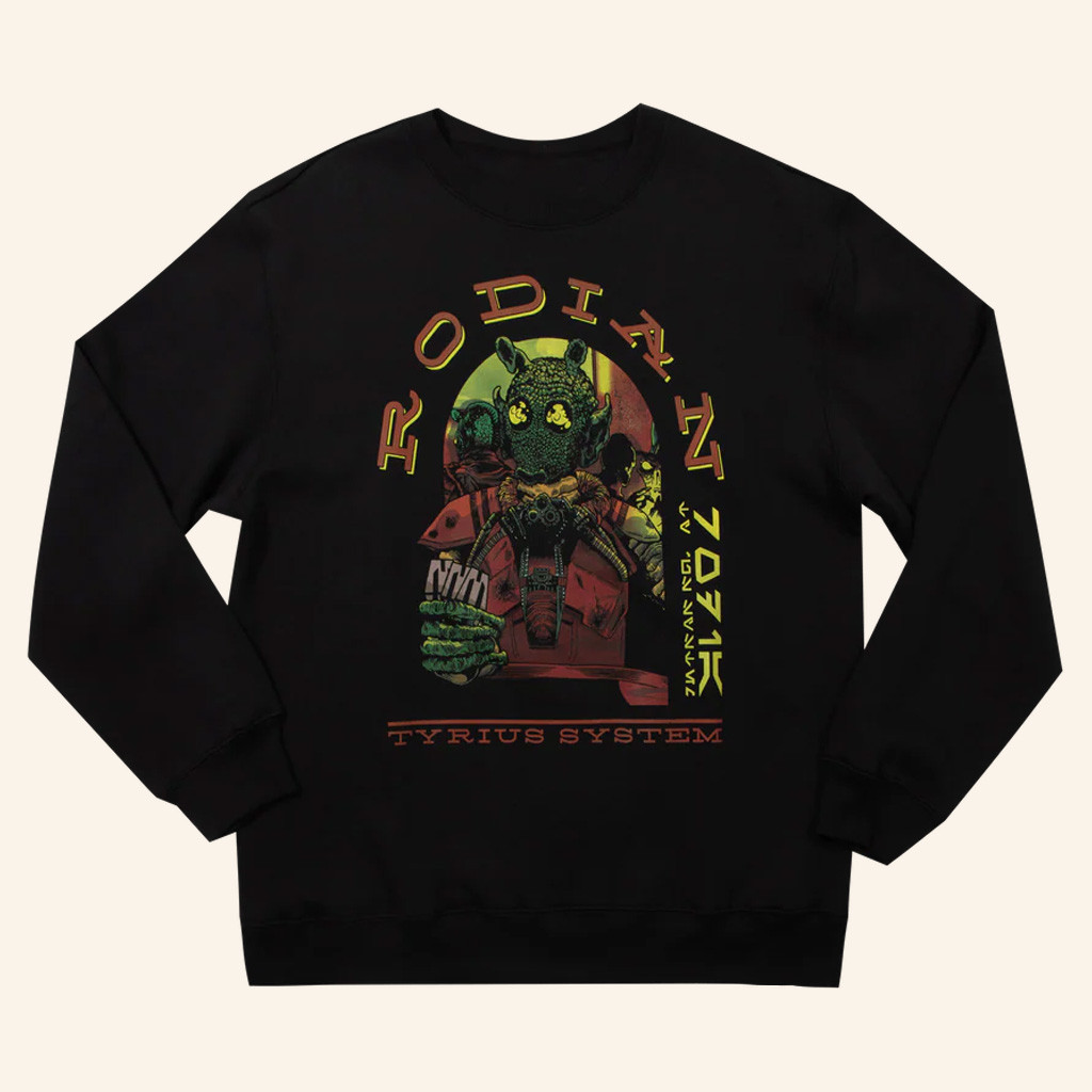 Star Wars Merch Rodian Black Sweatshirt Tyrius System Sweatshirt Gifts For Him