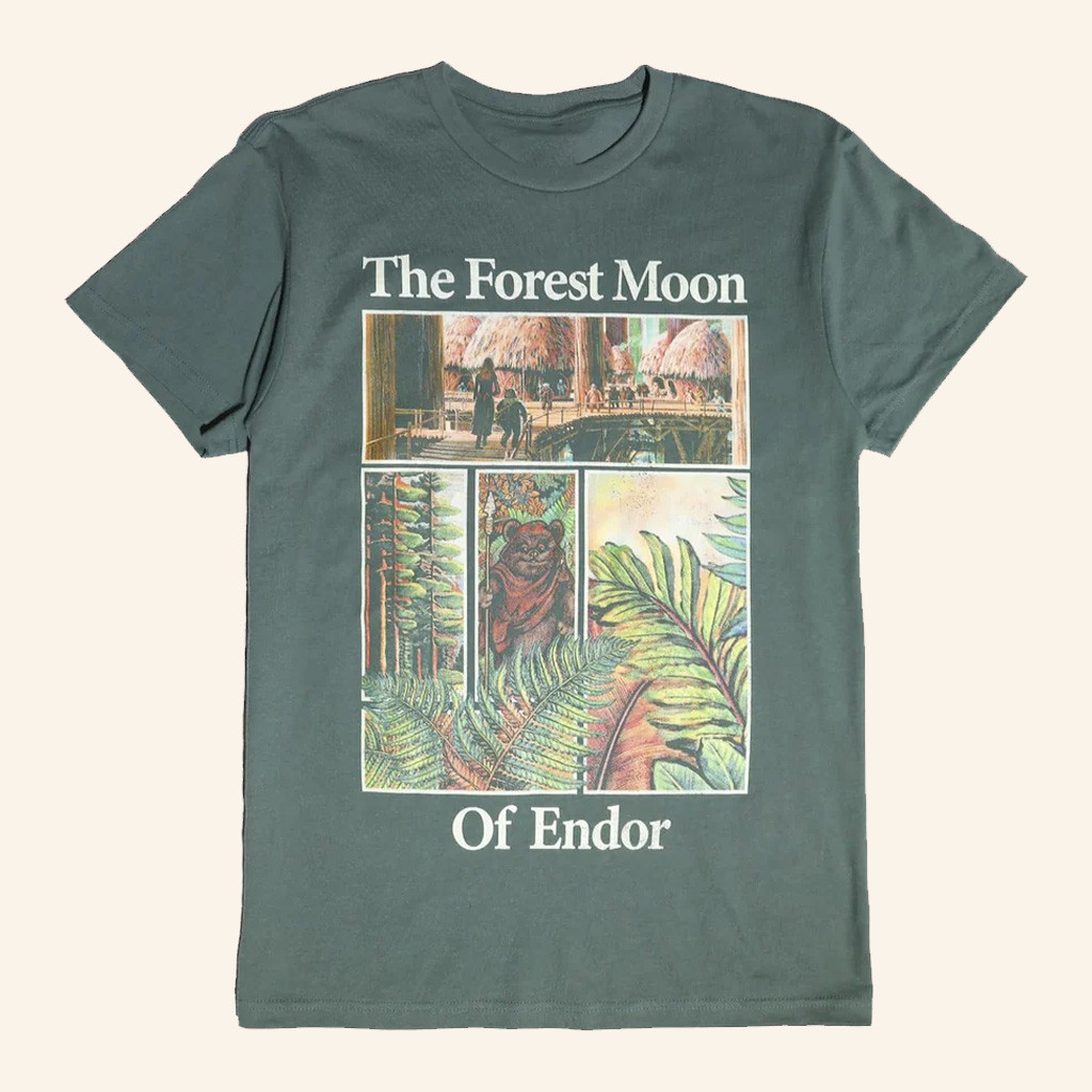 Star Wars Merch The Forest Moon Of Endor T-Shirt Gift Ideas For A Star Wars Fan