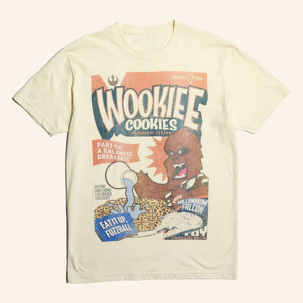 Star Wars Merch Wookie Cookies Cereal Zine T-Shirt Unique Gifts For Brothers
