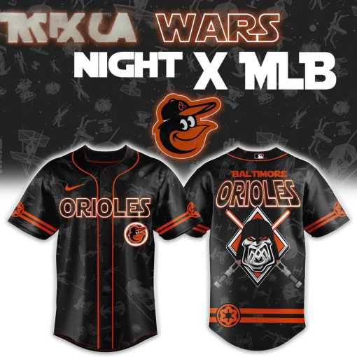 Star Wars Night x MLB Baltimore Orioles Baseball Jersey Unique Gifts For Hockey Fans