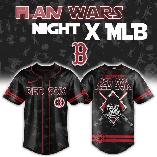 Star Wars Night x MLB Boston Red Sox Baseball Jersey Gifts For Hockey Fan