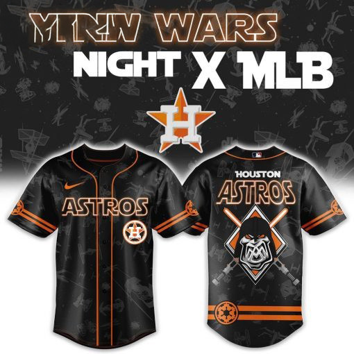 Star Wars Night x MLB Houston Astros Baseball Jersey NHL Gifts For Fans