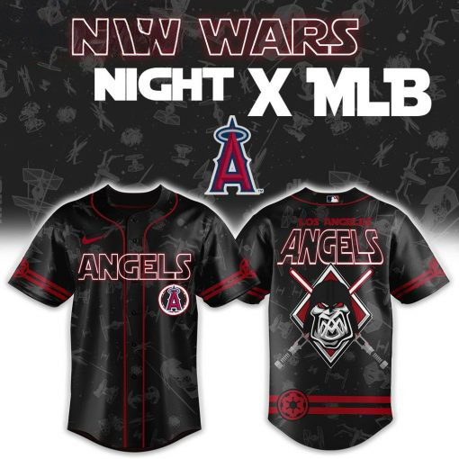 Star Wars Night x MLB Los Angeles Angels Baseball Jersey Best Gifts For Hockey Lovers
