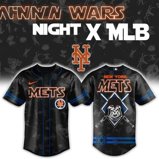 Star Wars Night x MLB New York Mets Baseball Jersey Unique Gifts For Hockey Lovers