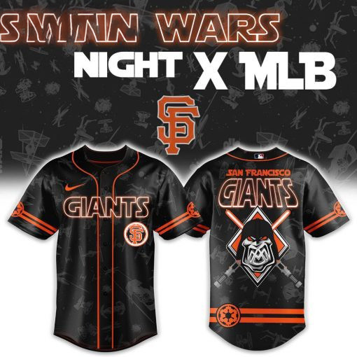 Star Wars Night x MLB San Francisco Giants Baseball Jersey Birthday Gifts For Hockey Fans