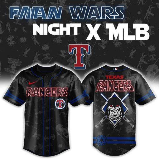 Star Wars Night x MLB Texas Rangers Baseball Jersey Gifts For Hockey Enthusiasts