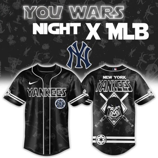 Star Wars Night x MLB Yankees New York Baseball Jersey Presents For Hockey Lovers
