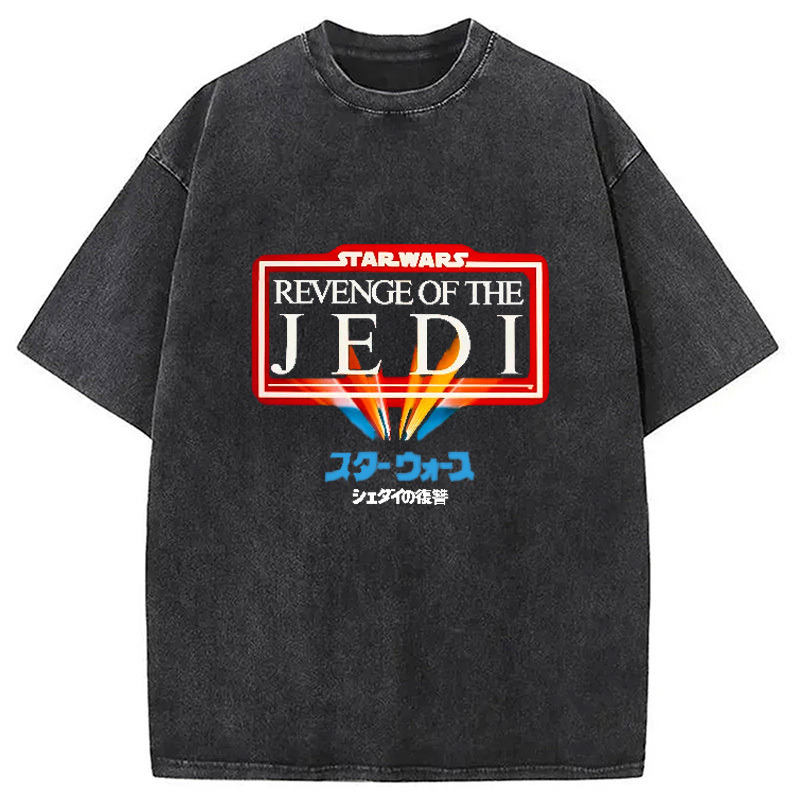 Star Wars Revenge Of The Jedi Washed T-Shirt Cool Graphic Tee For Men Women Gifts For Him