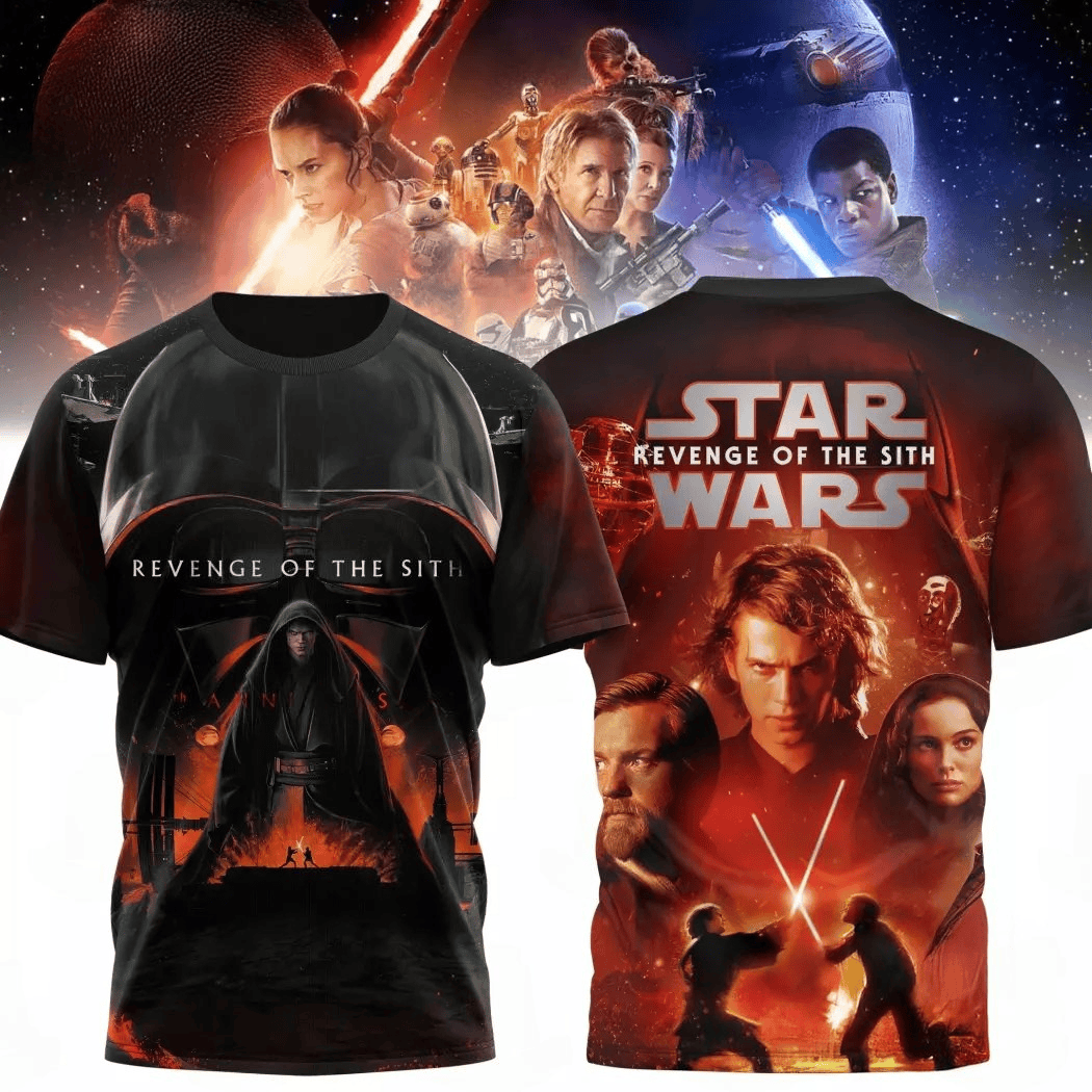 Star Wars Revenge Of The Sith 20th Anniversary 3D T-Shirt Gift For Star Wars Fans