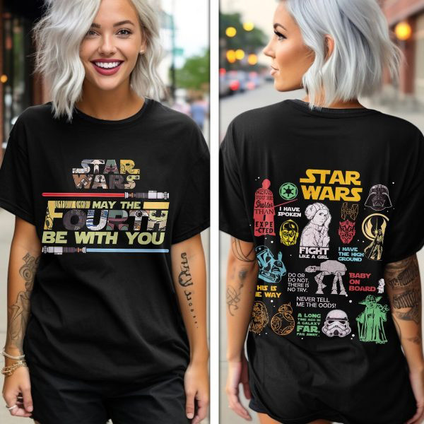 Star Wars Shirt May The Fourth Be With You T-Shirt Birthday Gifts For Boyfriend
