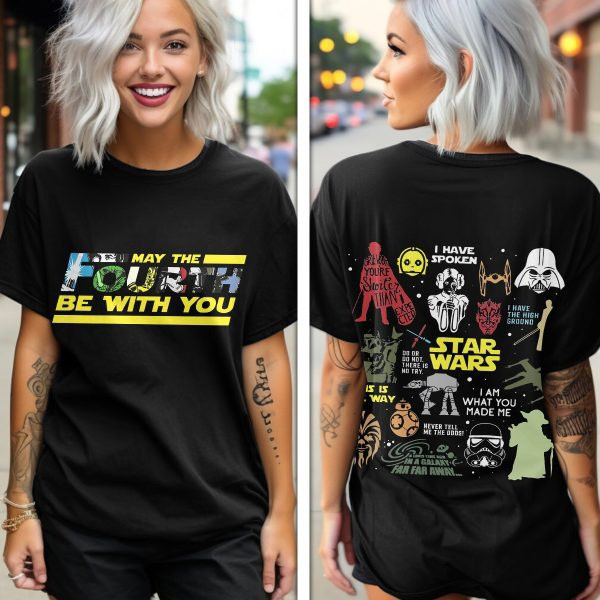 Star Wars Shirt May The Fourth Be With You T-Shirt Presents For Boyfriend