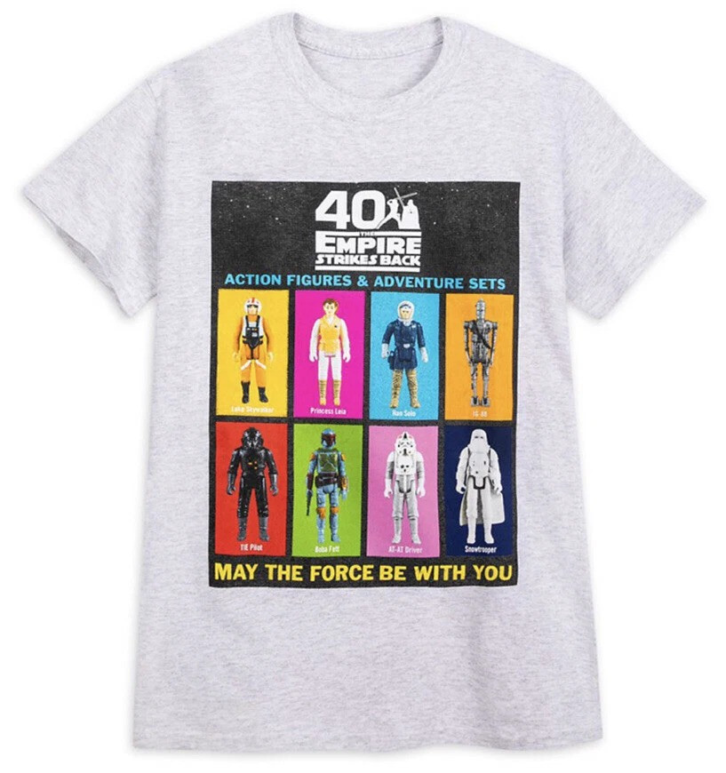 Star Wars SS Action Figures 40th Anniversary Graphic T-Shirt Gifts For Him Her