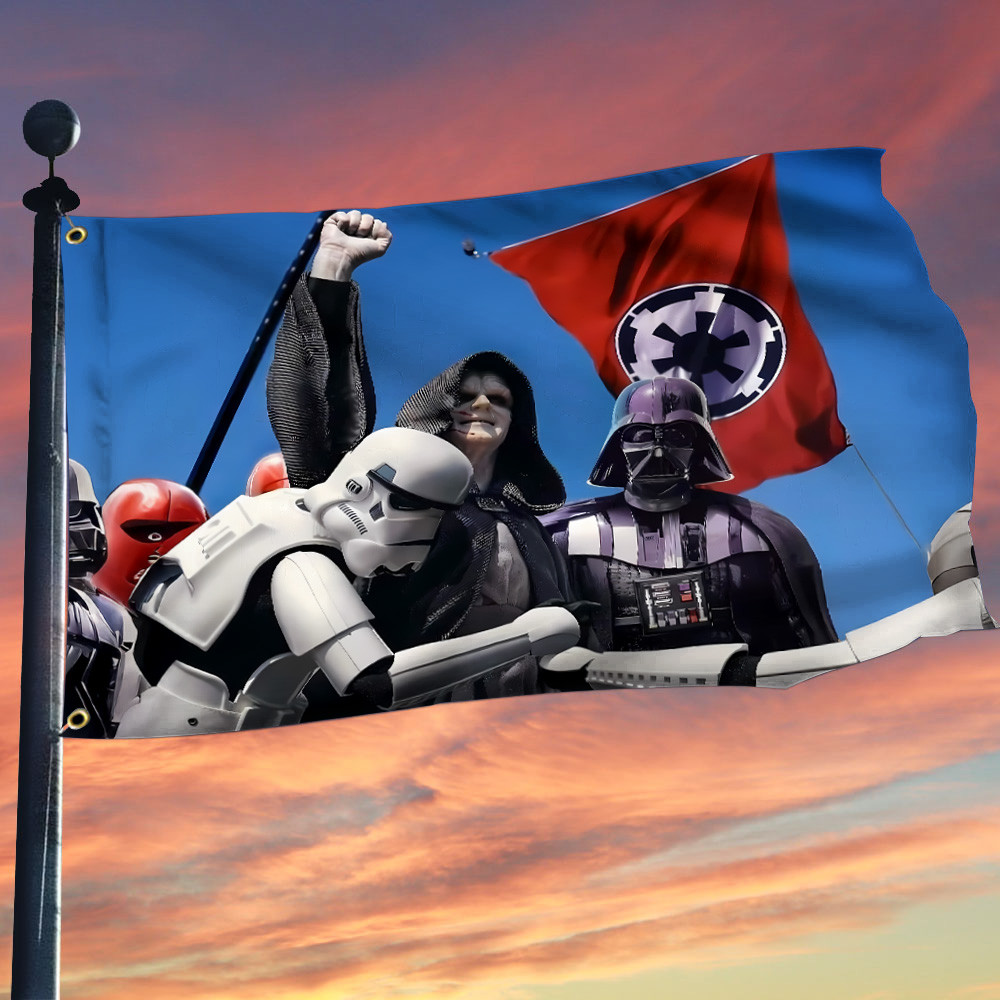 Star Wars X Donald Trump The Emperor The Attempt Flag Gifts For Father's Day From Daughter