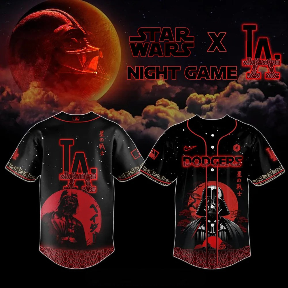 Star Wars x Los Angeles Dodgers Limited Edition Baseball Jersey Baseball Team Gift Ideas