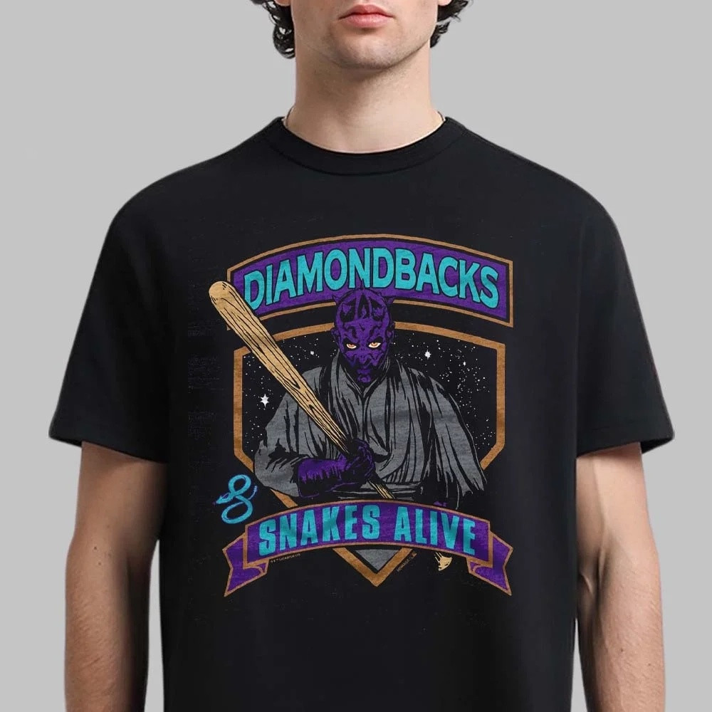 Star Wars X MLB 2026 Star Wars Day Arizona Diamondbacks T-Shirt Arizona D Merch Baseball Gear