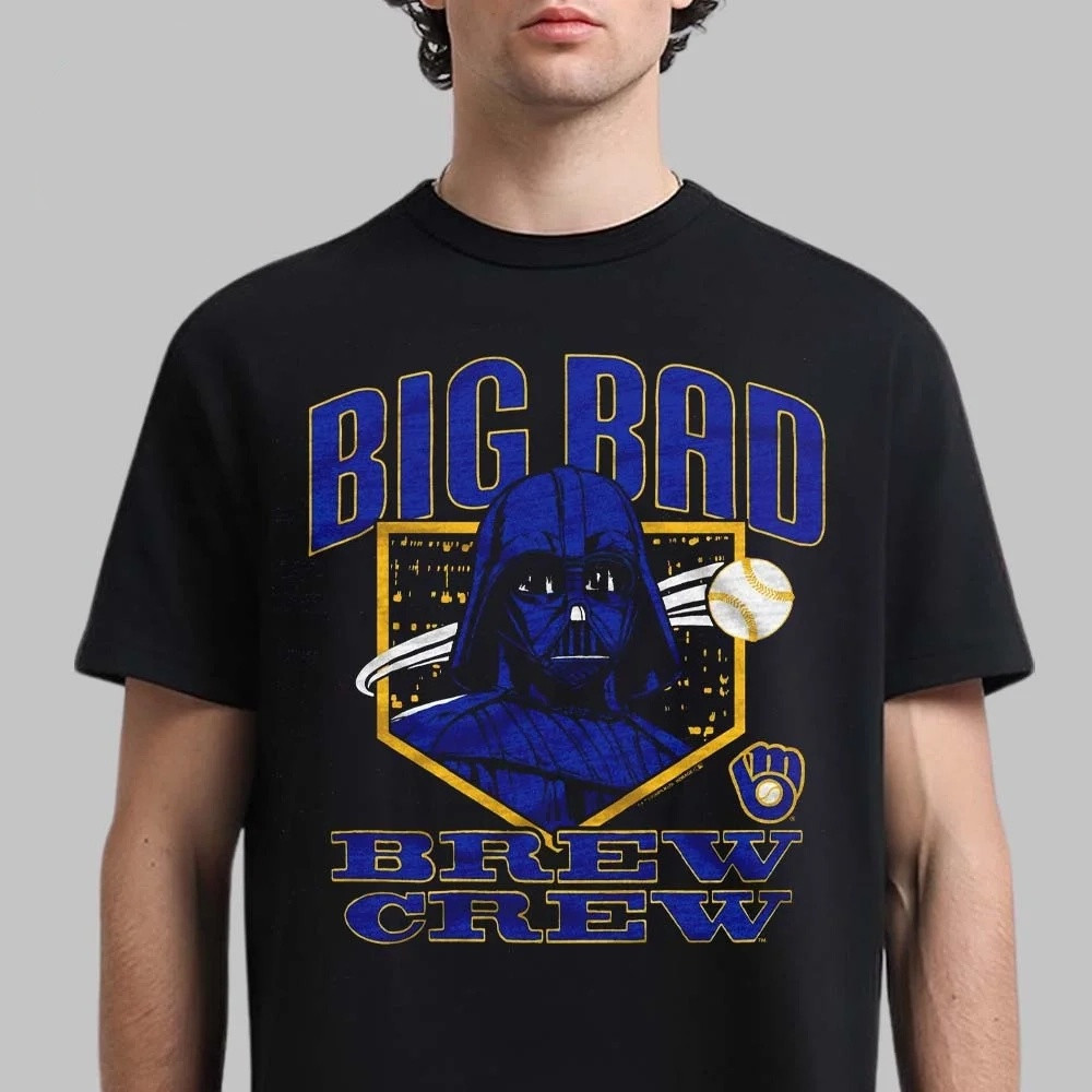 Star Wars X MLB 2026 Star Wars Day Milwaukee Brewers T-Shirt Milwaukee Brewers Tee Gift For Fans