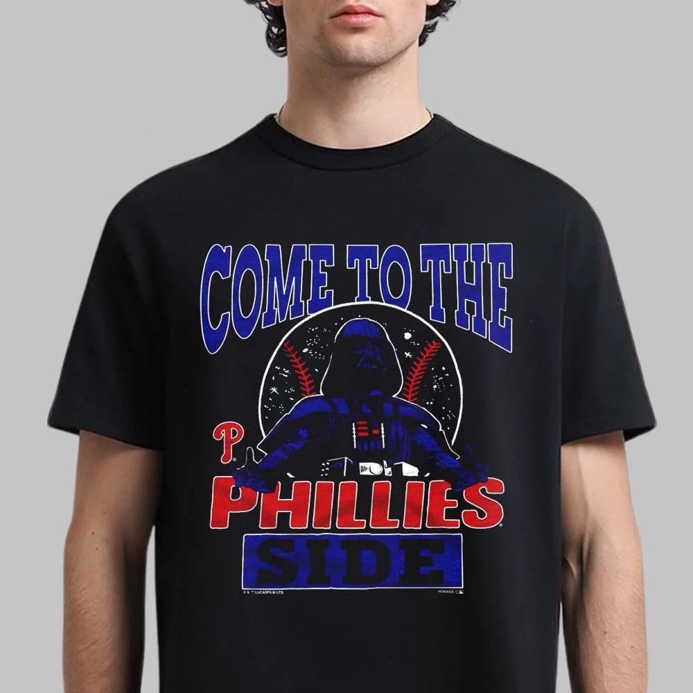 Star Wars X MLB 2026 Star Wars Day Philadelphia Phillies T-Shirt Come To The Phillies Side Shirt