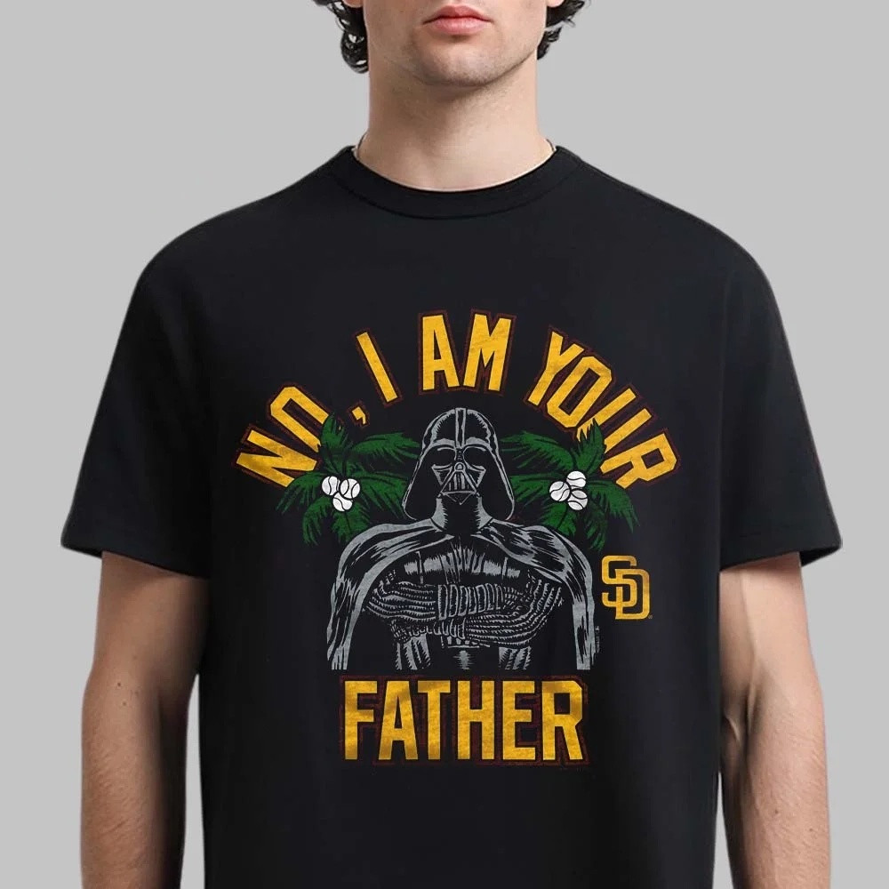 Star Wars X MLB 2026 Star Wars Day San Diego Padres T-Shirt Dark Vader No I Am Your Father Shirt