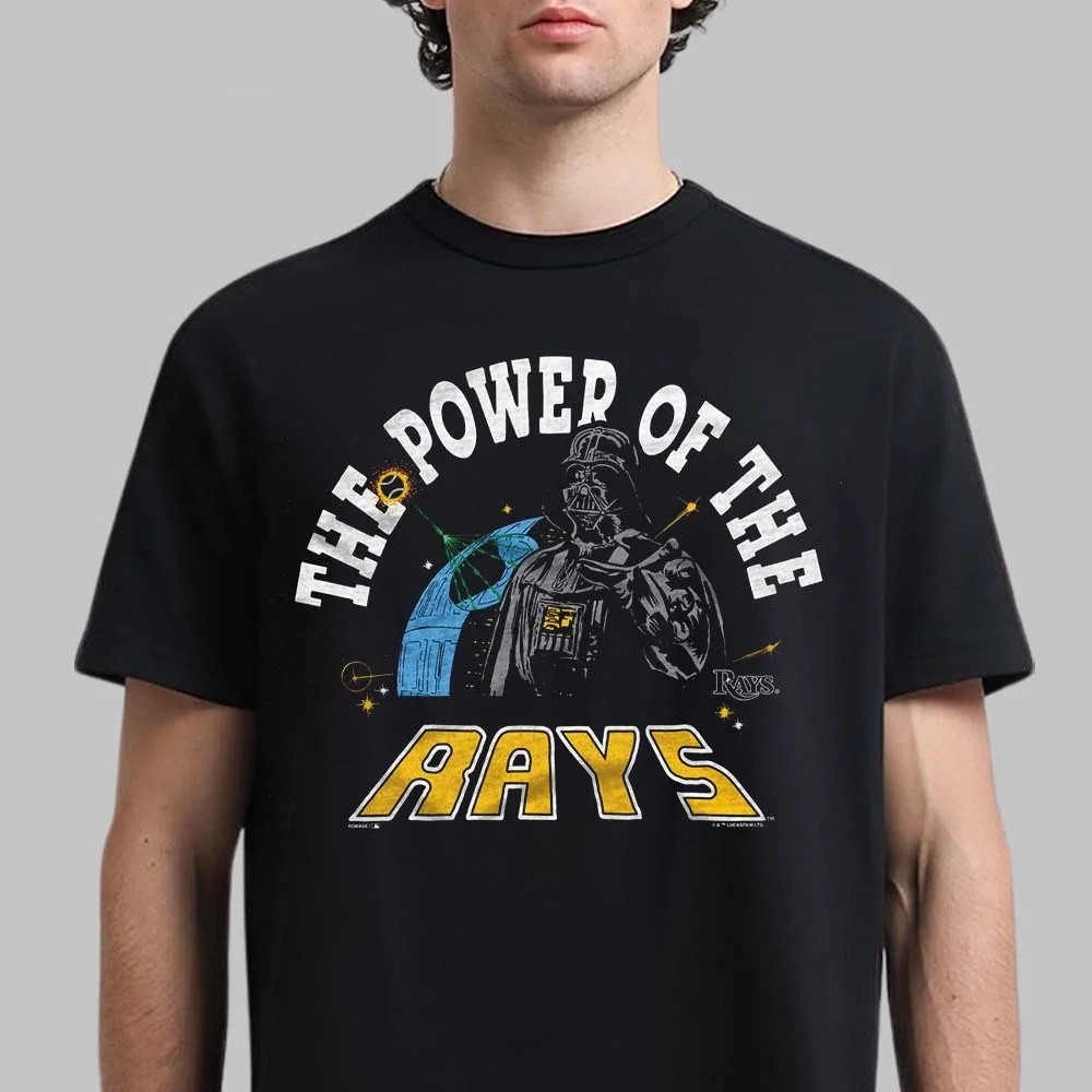Star Wars X MLB 2026 Star Wars Day Tampa Bay Rays T-Shirt Baseball Merch Gift For Friends