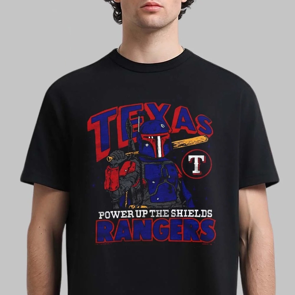 Star Wars X MLB 2026 Star Wars Day Texas Rangers T-Shirt Birthday Gift For Baseball Lovers