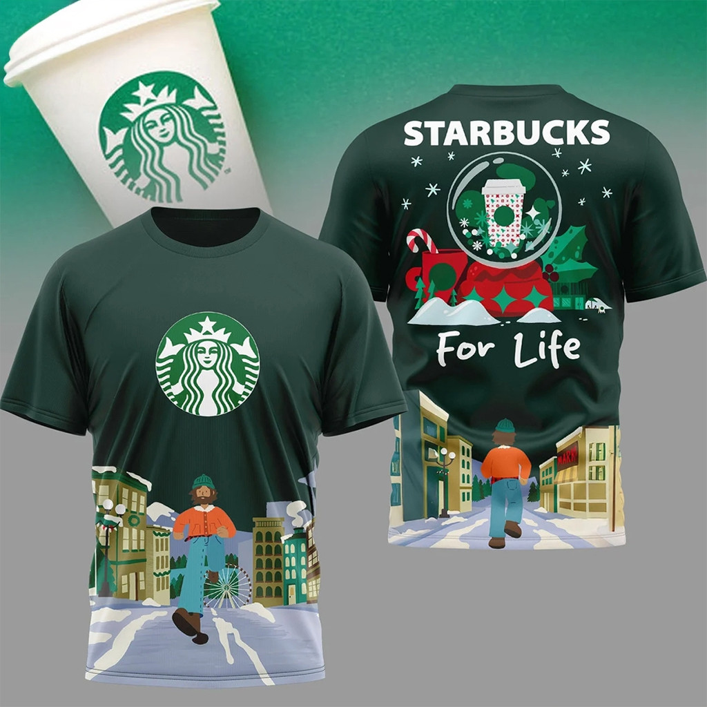 Starbucks For Life Christmas Shirt Best Holiday Apparel Coffee Lover Gifts Ideas