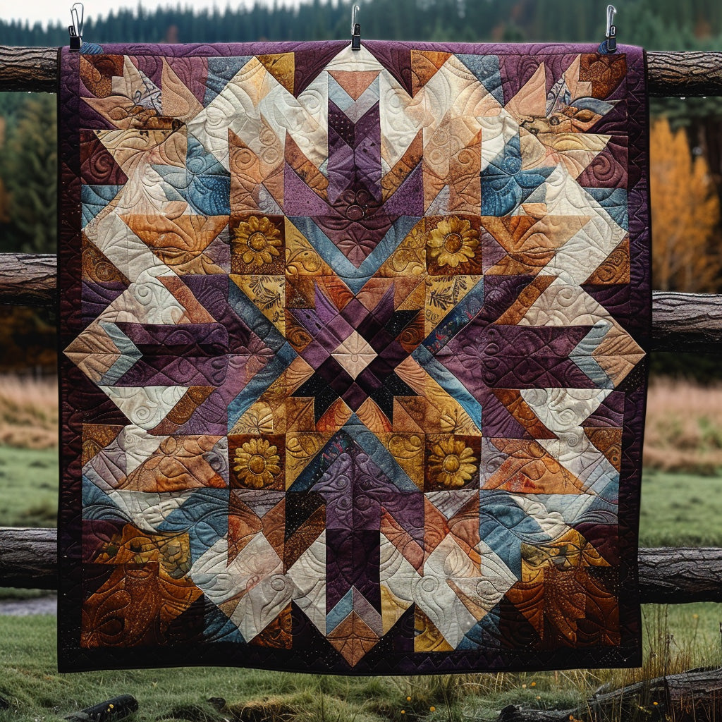 Starburst Echo Quilted Blanket Best Throw Blanket Gift For Whole Family