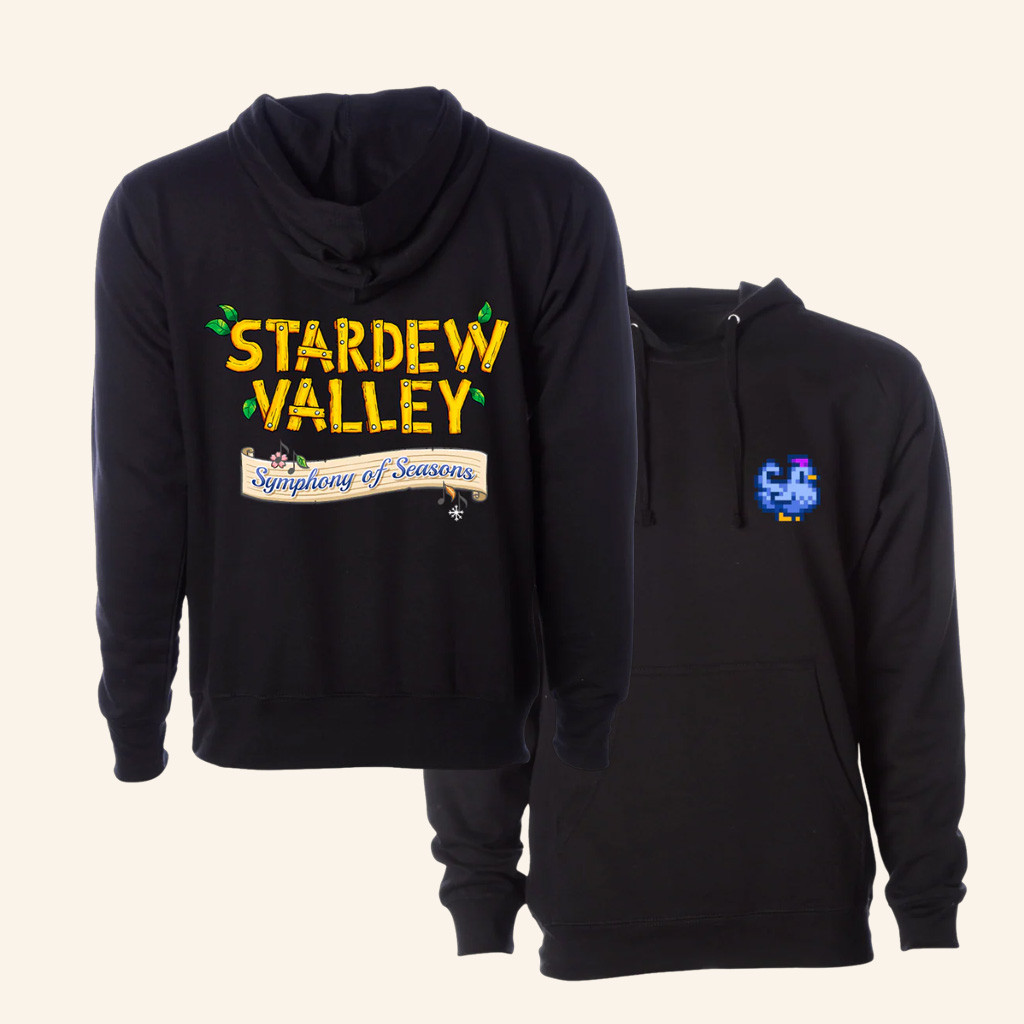 Stardew Valley Concert Merch Blue Chicken Symphony Of Season Hoodie Friends Gifts Stardew Valley Concert Merch Blue Chicken Symphony Of Season Hoodie Friends Gifts