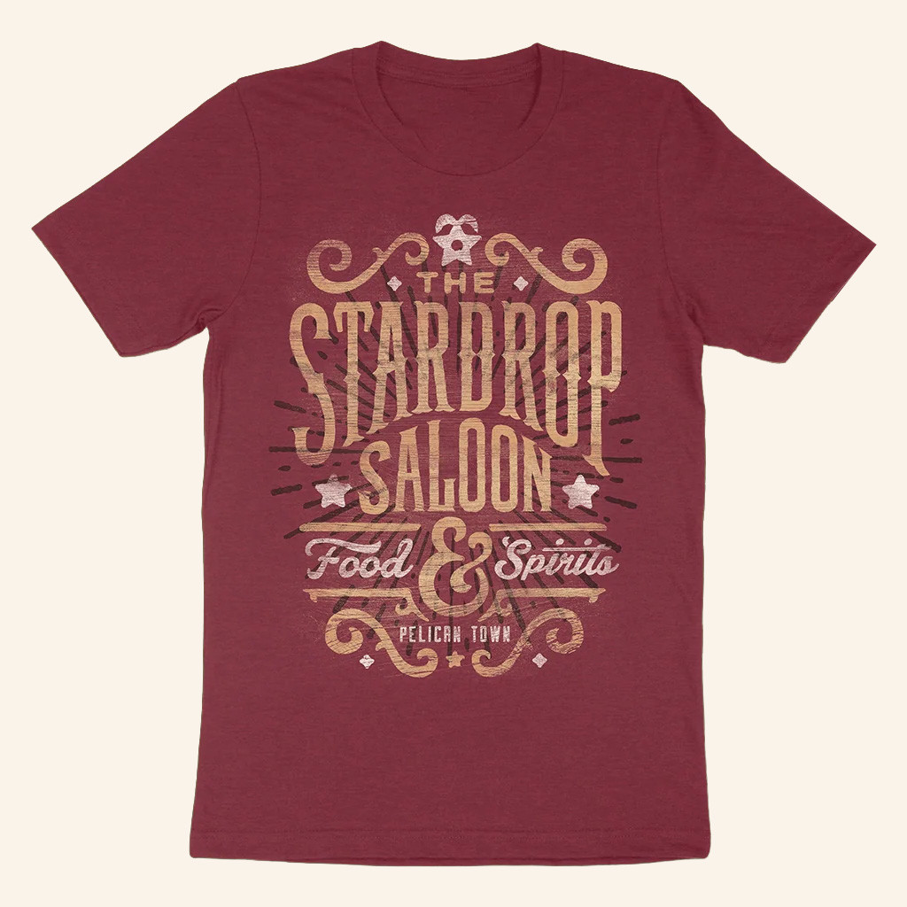 Stardew Valley Merch Stardrop Saloon T-Shirt Gift Ideas For Friends Stardew Valley Merch Stardrop Saloon T-Shirt Gift Ideas For Friends