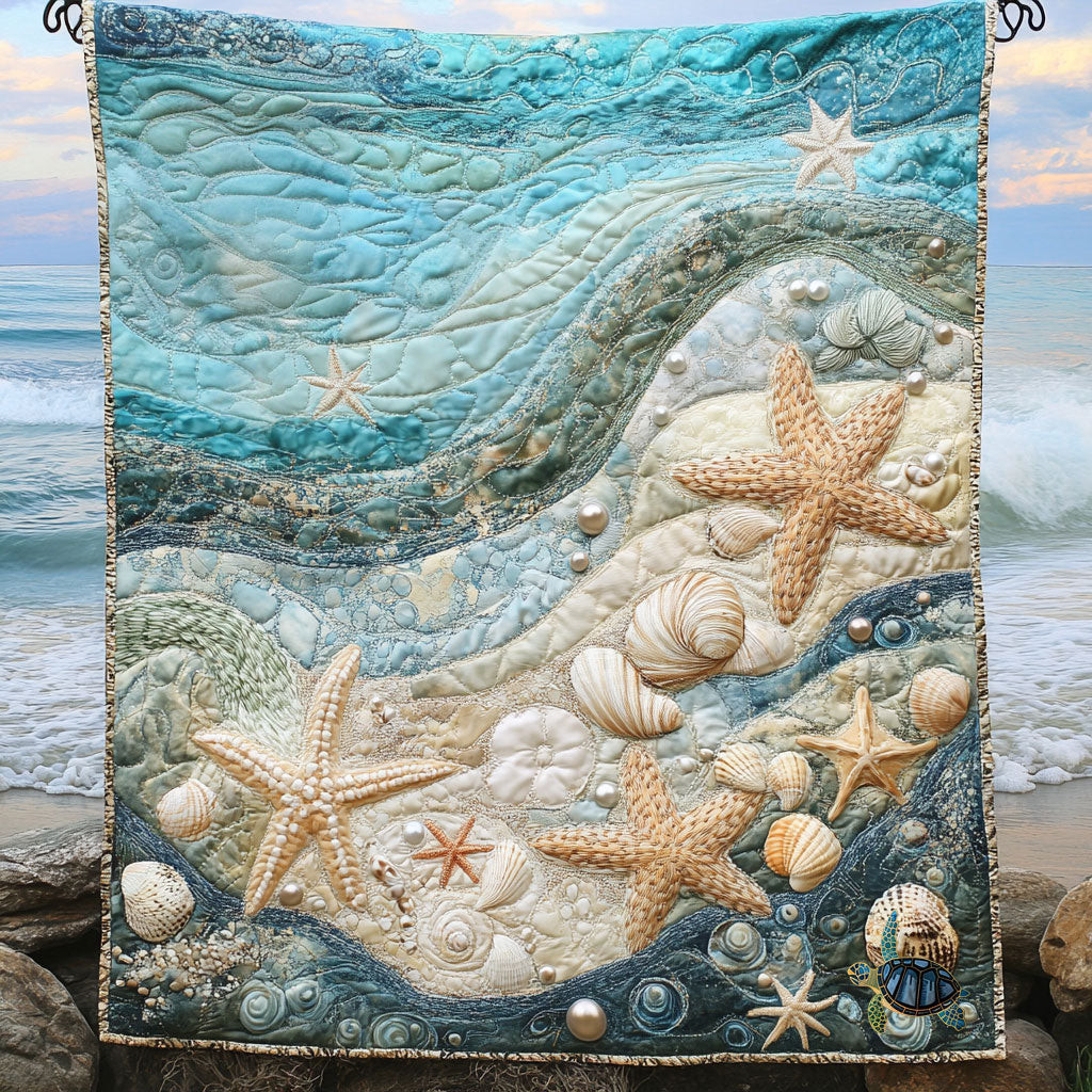 Starfish Quilt Blanket Throw Blankets For Couch Gifts For Mom From Daughter