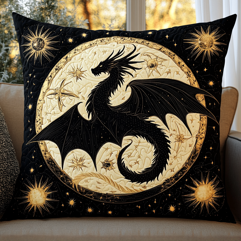 Starlight Guardian Quilted Pillow Case Farmhouse Christmas Pillow Cover