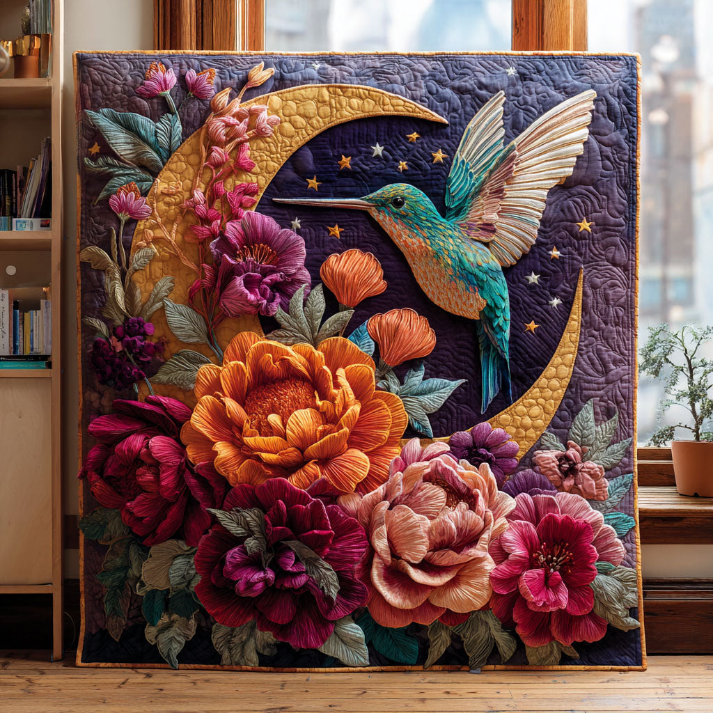 Starlight Hummingbird Quilt Classic Quilt Blanket for Cozy and Warm Nights
