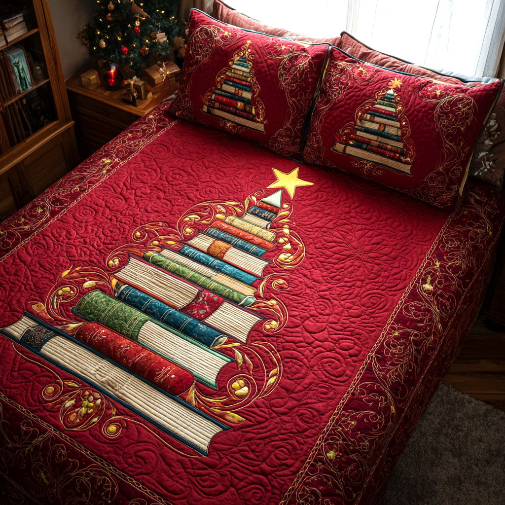 Starlit Stories Quilted Bedding Set Xmas Duvet Cover Set Christmas Presents 2025