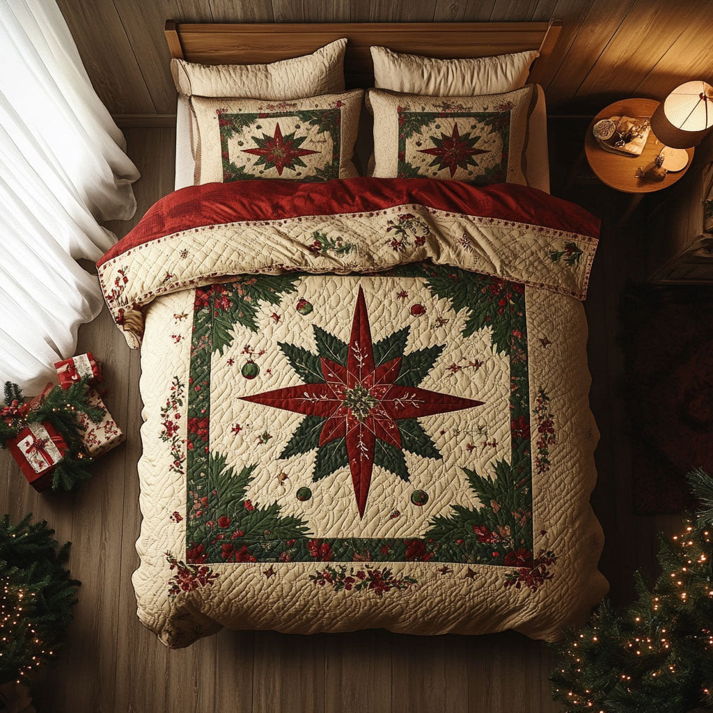 Starry Christmas Bedding Set Perfect Gift For Friends and Family on Christmas Day