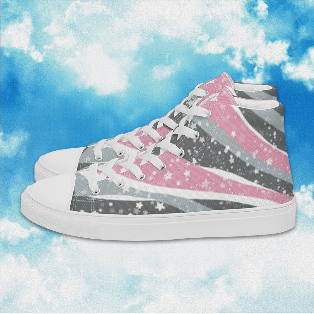 Starry Demigirl High Top Shoes Demigirl Pride LGBTQ Sneakers Gifts For Gays Starry Demigirl High Top Shoes Demigirl Pride LGBTQ Sneakers Gifts For Gays