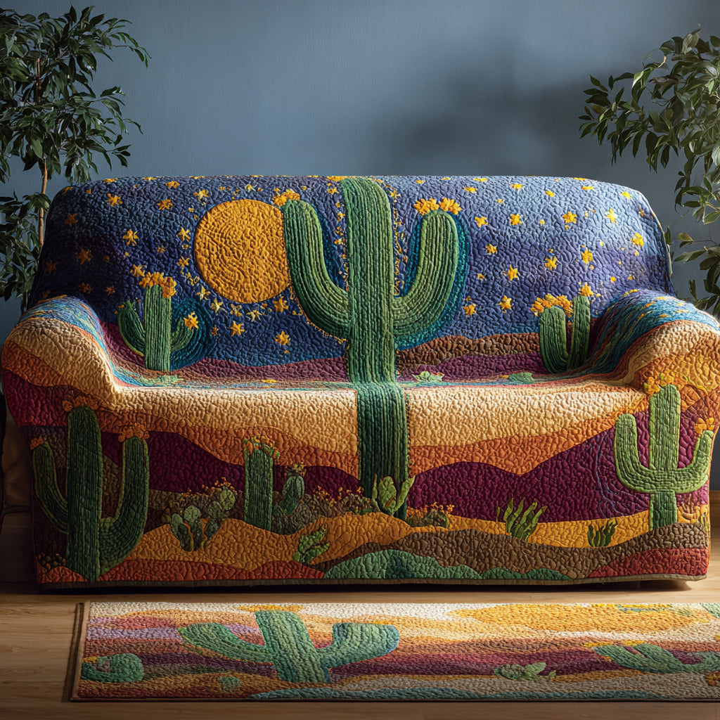 Starry Desert Quilted Sofa Cover Santa Sofa Cover Good Family Gifts