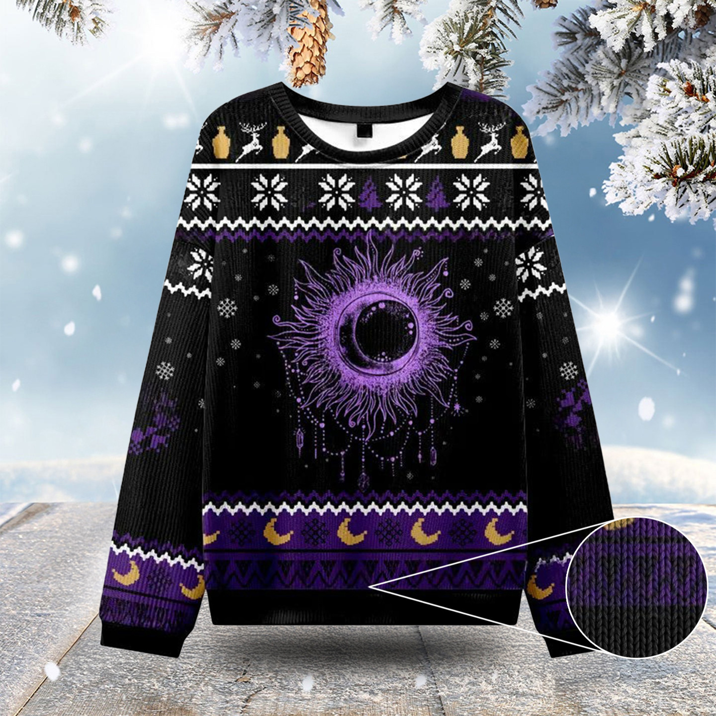 Starry Eye Ugly Christmas Sweatshirts Holiday Christmas Sweaters Gifts For Daughter