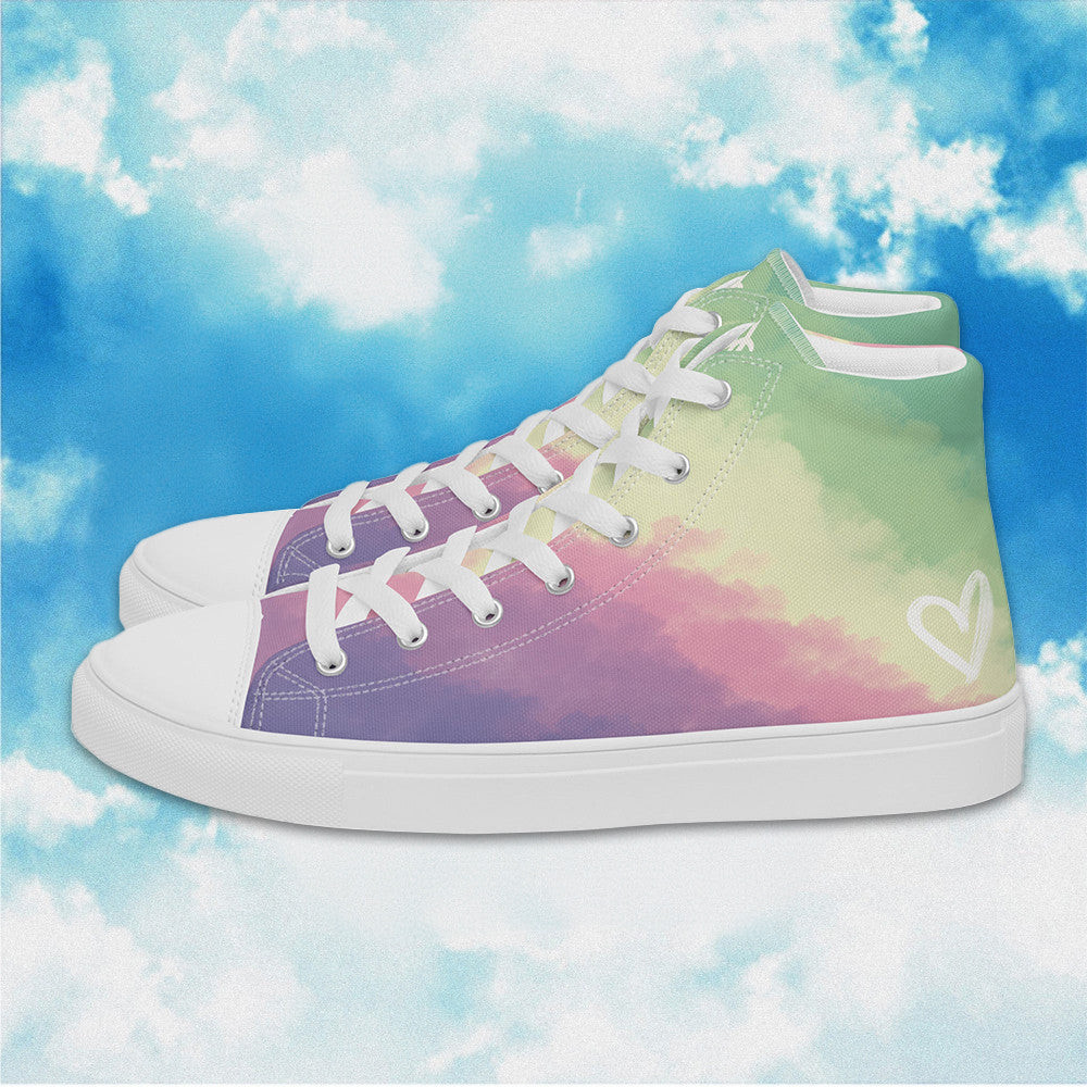 Starry Genderfae High Top Shoes Genderfae Pride LGBTQ Sneakers Human Rights Merch